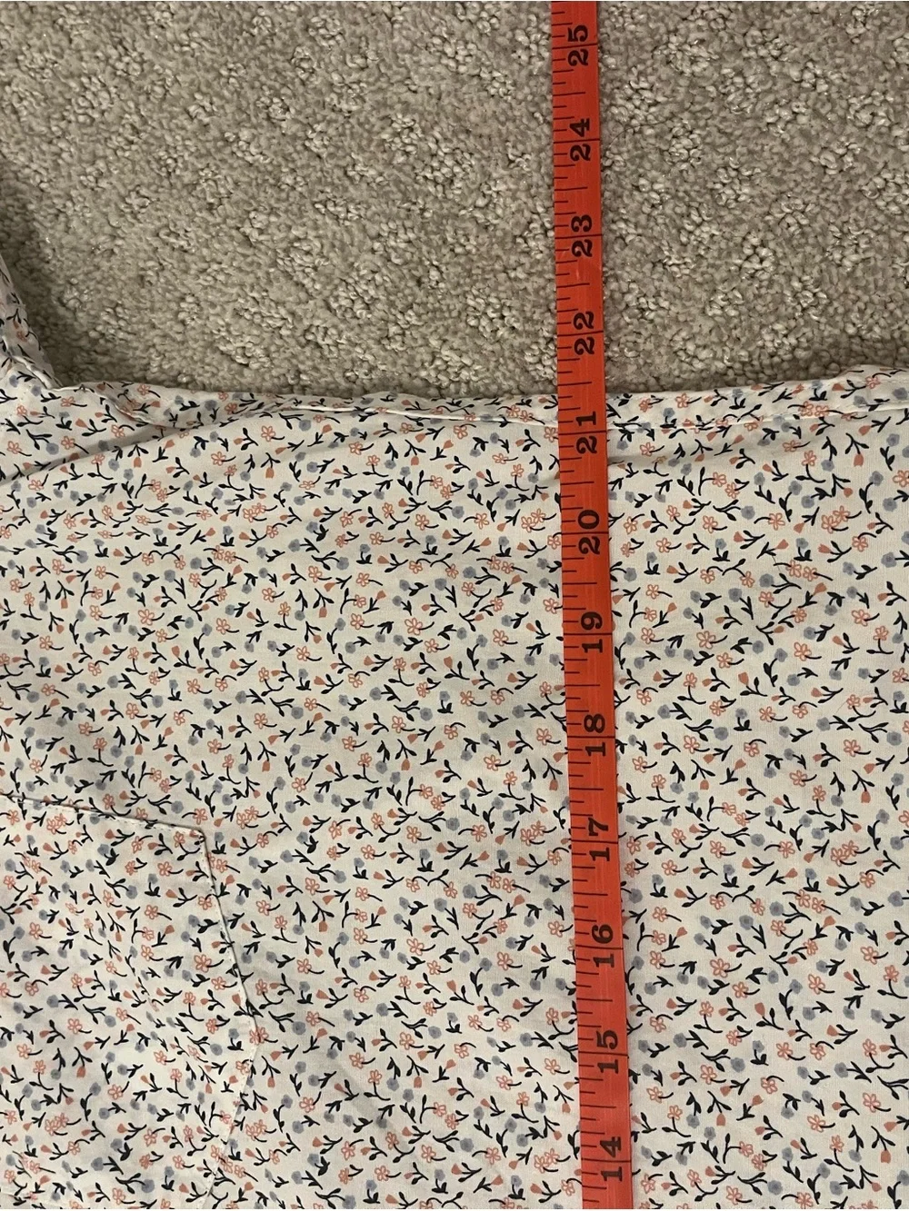 J. Crew Short-Sleeve Button-Down Shirt in White with Multicolor Micro Floral